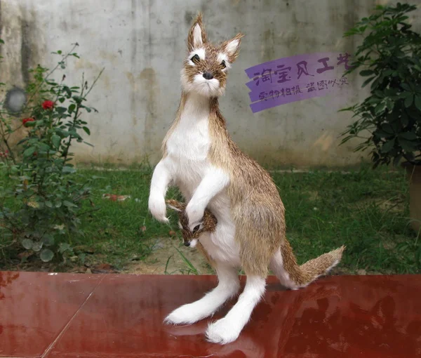 

creative simulation kangaroo model toy resin&fur kangaroo model gift about 28x10x30cm 2315