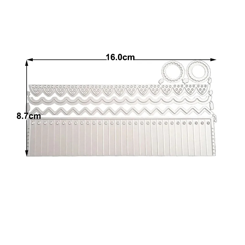 Кружева границы полые прямоугольные металлические прорезной трафарет для окраски для DIY Скрапбукинг фото альбом тиснение бумажные карты ремесла высечки