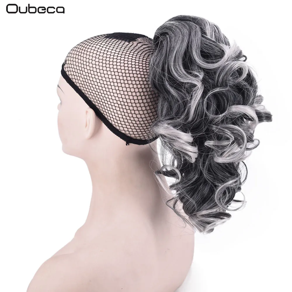 Oubeca Synthetic Claw Clip Ponytail Hair Extensions Wavy Short Layered Pony Tail Hairpiece In For Women | Шиньоны и парики