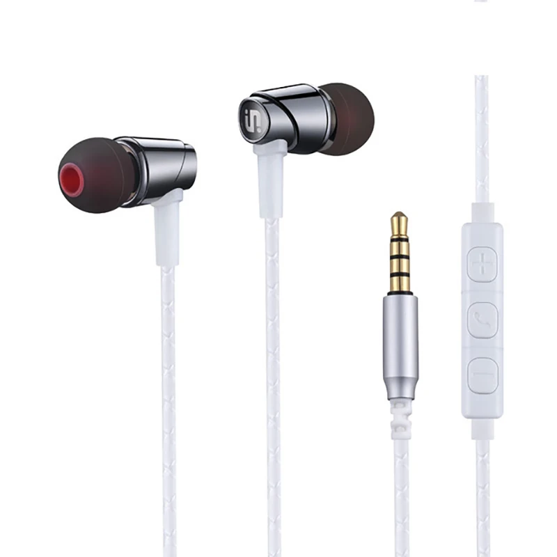 Original Stereo Earphone in ear 3.5mm plug In Ear Earphones metal