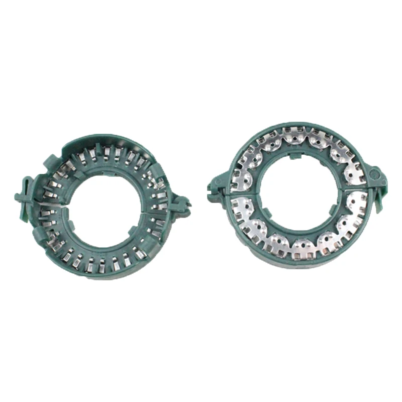 (H48) D1 D2 Green Metal Clips- (5)