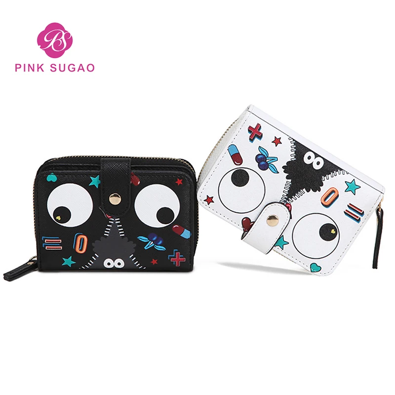 

Pinksugao wallet women purse cartoon womens wallets and purses wristlet cute wallet 2019 fashion leather short wallet wholesale