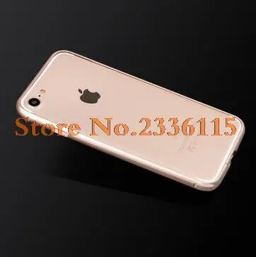 Для iPhone 7/7 Plus алюминиевый бампер металла Рамки чехол для iPhone 7 Plus ультра тонкий чехол для iPhone 7 плюс крышка - Цвет: Золотой