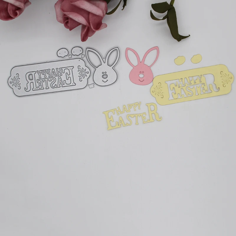 

Easter rabbit tag new Metal Cutting Dies for decor card DIY Scrapbooking Embossing stencil Paper Craft Album template Dies