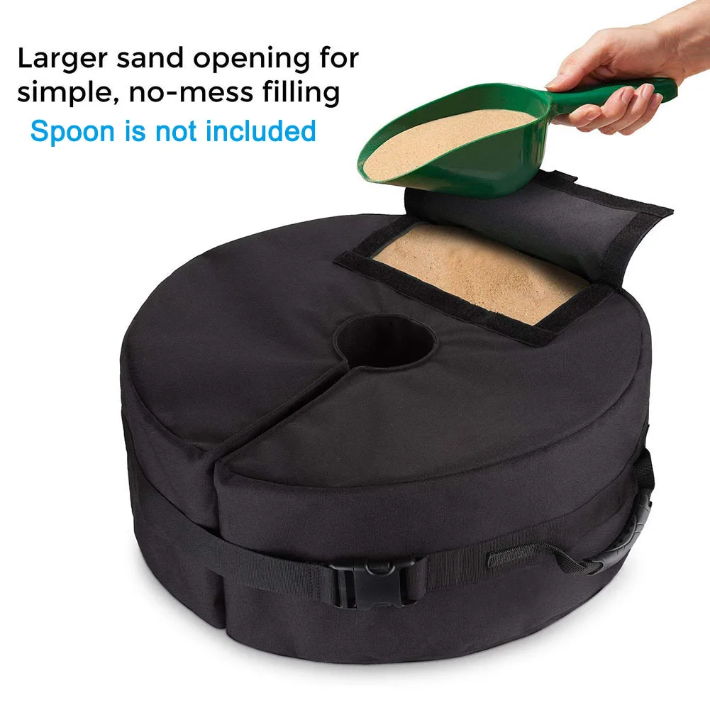 2019 جولة الوزن أكياس رمل مظلة قاعدة الوقوف خيمة الساق مرجح في الهواء الطلق الشمس المأوى BB55