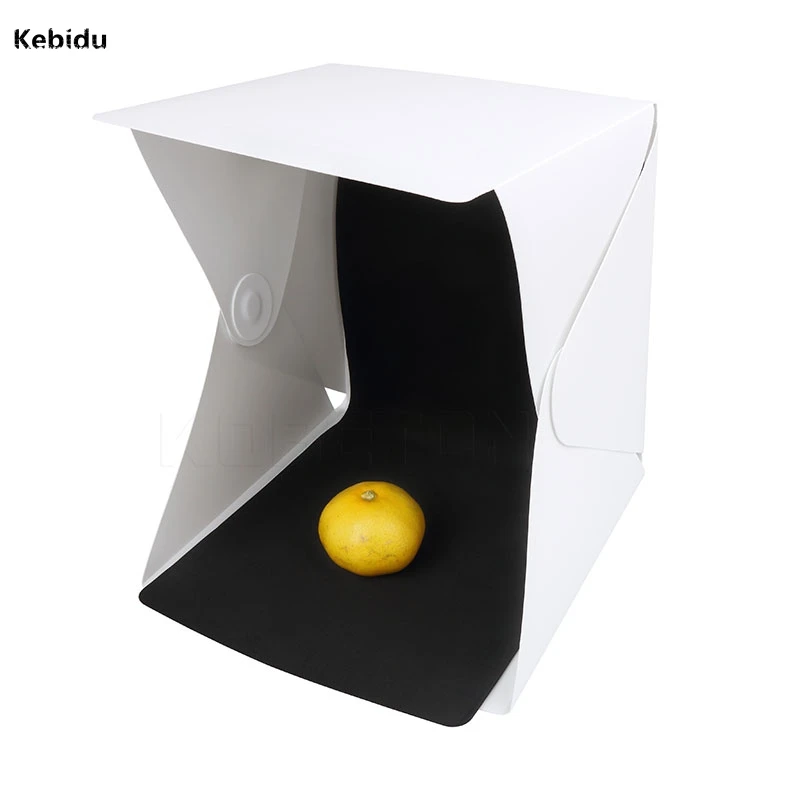 

Kebidu Portable Folding lightbox Photography Photo Studio Softbox LED Light Kit Lighting box for iPhone Samsang HTC DSLR Camera