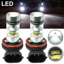 Kit 2 lampadas carro japonês h8 h11 h16 h16ll 100w super led cree 3535 smd chip neblina farol para toyota corolla ford vw