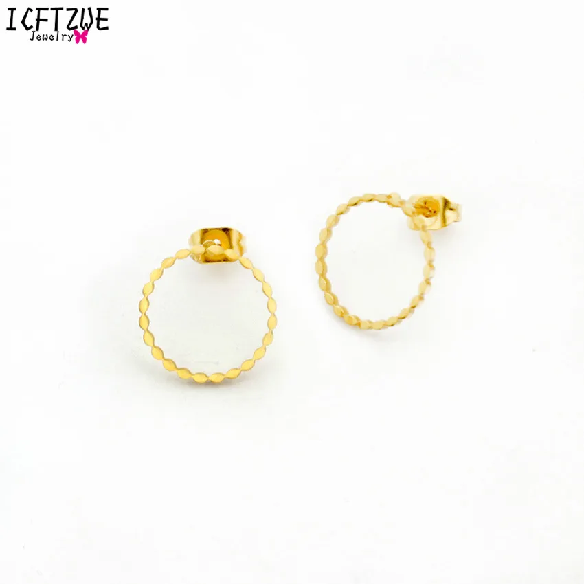 Модные простые серебряные круглые серьги для женщин, девочек, высококачественные праздничные подарки на день рождения из нержавеющей стали, пришлите своим друзьям