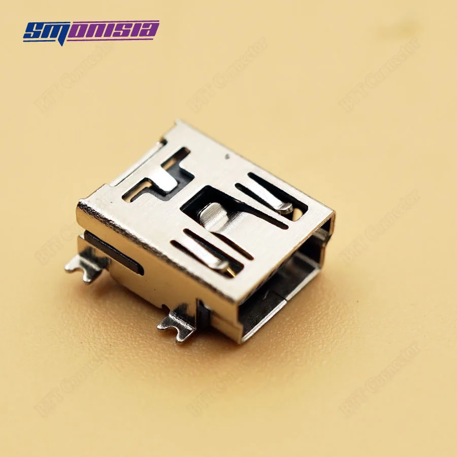 Smonisia 1000pcs 5-pin Mini USB Female Connector T Port SMD 4Foot FOR Digital Product | Обустройство дома