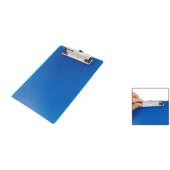 

Affordable Practial Office Lab A5 Paper Holding File Clamp Clip Board Writting Report Pad Blue Office School Stationary