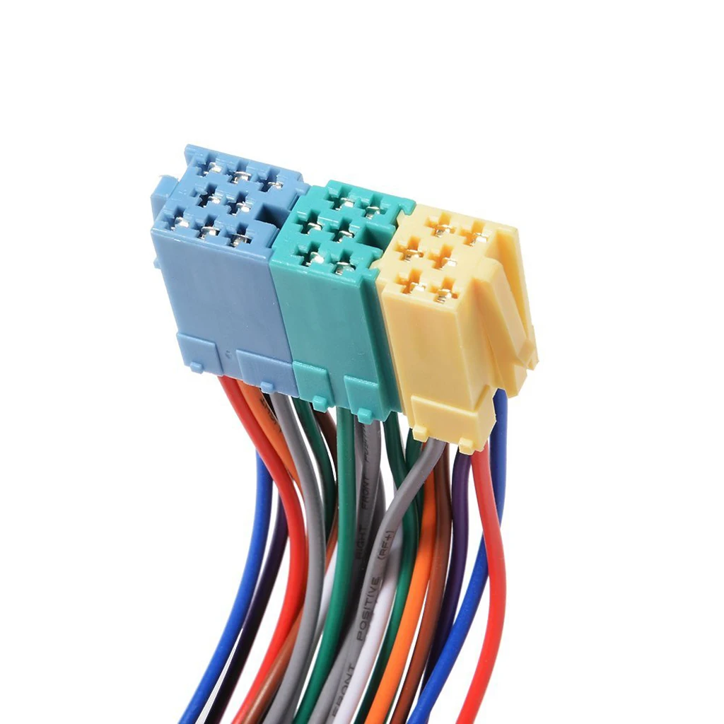 1 Piece 20-Pin Mini ISO Adapter 3.5mm AUX Audio Music Cable Connector MP3 Changer For VW Audi for VW Audi A2 A3 A4 A6 TT