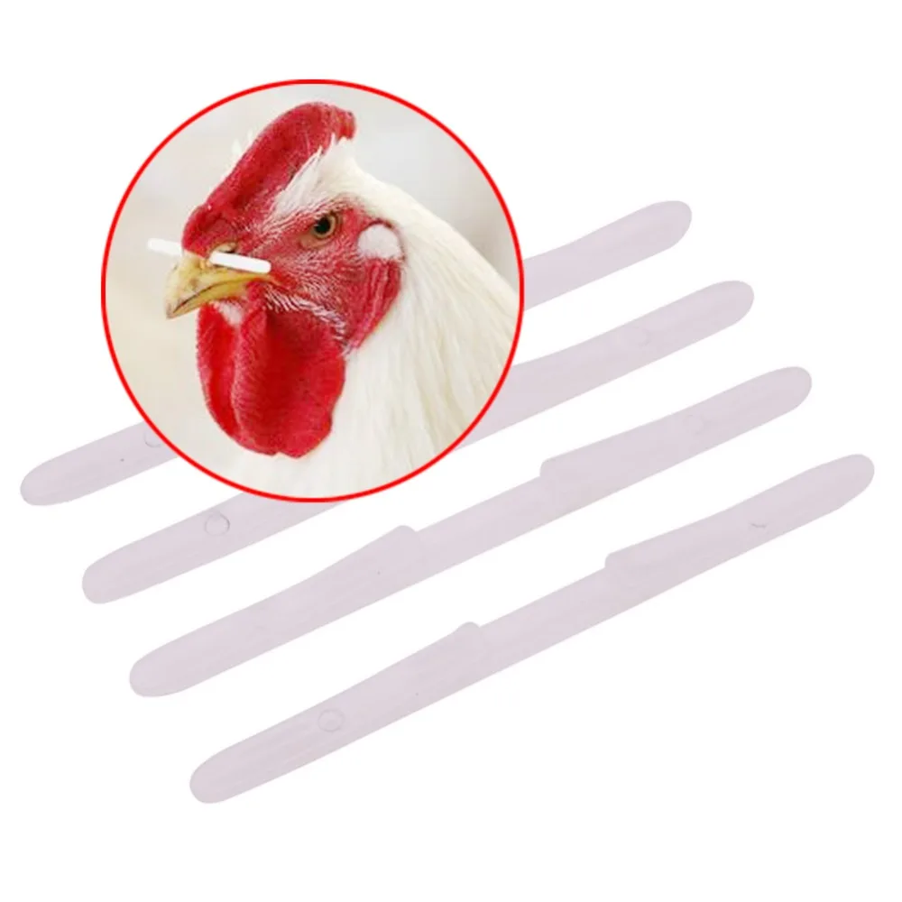 

1000 pcs 6.9 cm Cock Nose Stick Obstruction Rod Easy Install To Prevent Roosters Snatch Food Nose Sign Poultry Supplies Health