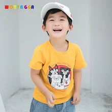 WOTTAGGA 2019 Print Baby Boys Animals T Shirt For Summer Infant Kids Boys T-Shirts Clothes Cotton Toddler Tops цена WOTTAGGA 2019 Print Baby Boys Animals T Shirt For Summer Infant Kids Boys T-Shirts Clothes Cotton Toddler Tops цены онлайн