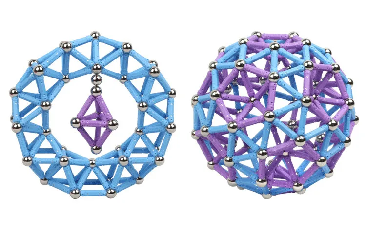 Магнитные игрушечные стержни, металлические шарики, Магнитный конструктор, строительные блоки, строительные игрушки для детей, развивающие игрушки для детей