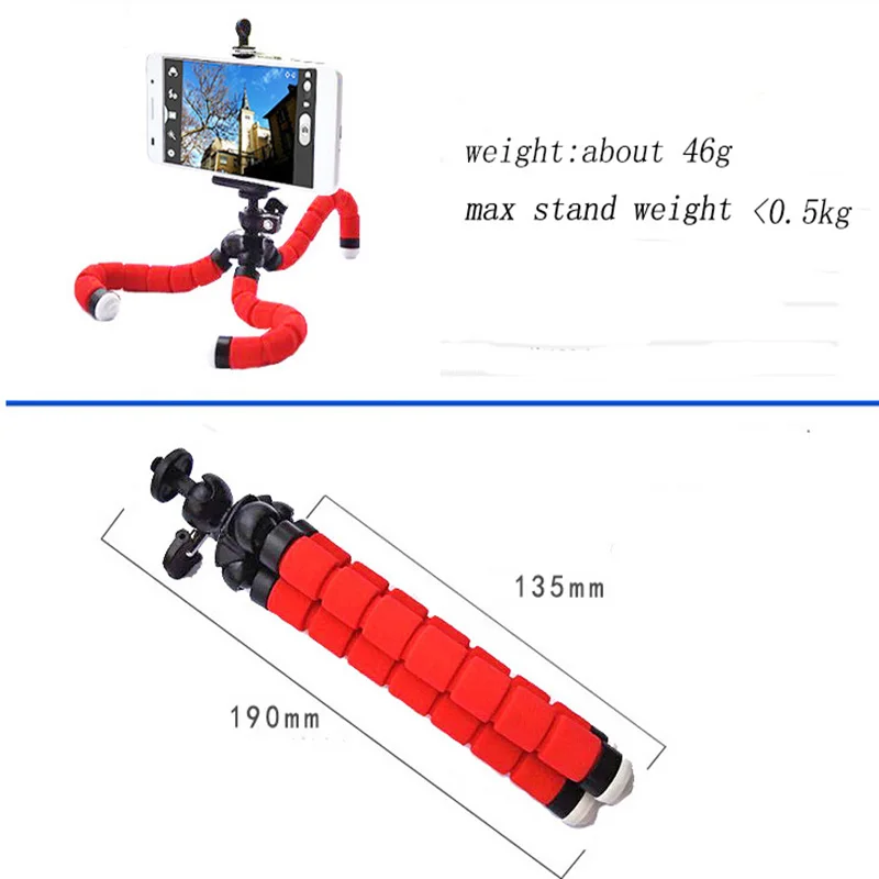 Гибкий штатив Осьминог с держателем для телефона портативный светильник мини-штатив для Canon Nikon Nony Nex цифровая камера телефон 6 6s