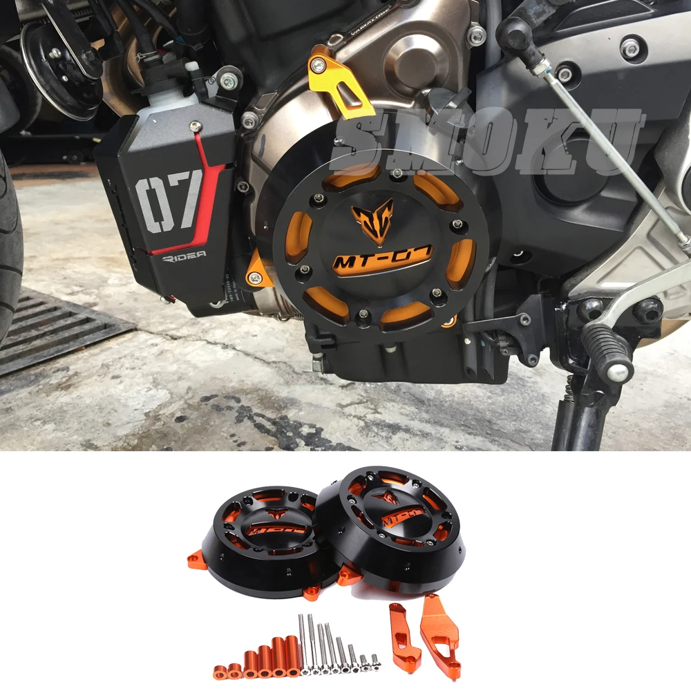 FZ07 MT 07 CNC Engine Stator Case Cover Engine Protective Cover Protector For YAMAHA MT-07 MT07 FZ-07 FZ 07 2014 2015-2017 цена FZ07 MT 07 CNC Engine Stator Case Cover Engine Protective Cover Protector For YAMAHA MT-07 MT07 FZ-07 FZ 07 2014 2015-2017 цены онлайн