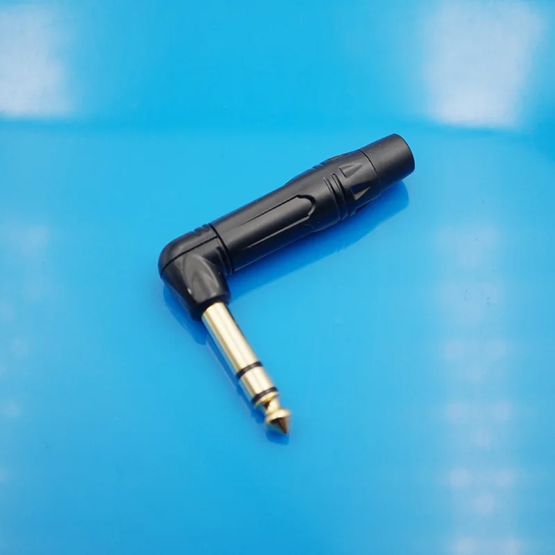 10 шт./лот 6 35 мм 5 разъем правый угол штекер стерео для гитары аудио разъем|connector