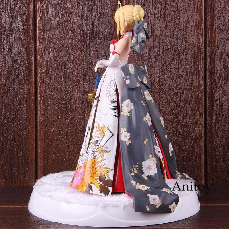 Платье-кимоно Fate Stay Night Saber Ver. ПВХ судьба фигурку Коллекционная модель игрушки