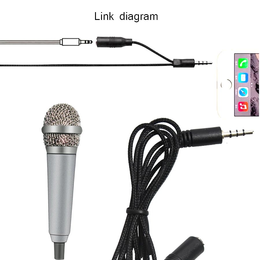 4 вида цветов ручной микрофон Портативный Мини 3,5 мм стерео Студийный микрофон для ноутбука ПК настольный микрофон KTV Караоке 5,5 см* 1,8 см