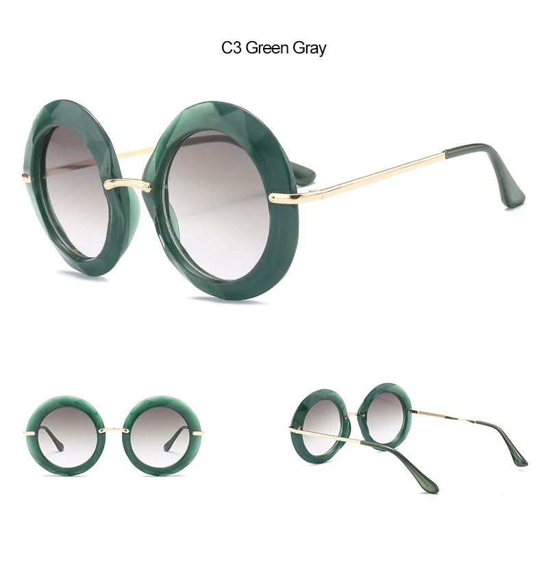 2018 New Retro Round Women Sunglasses  (12)