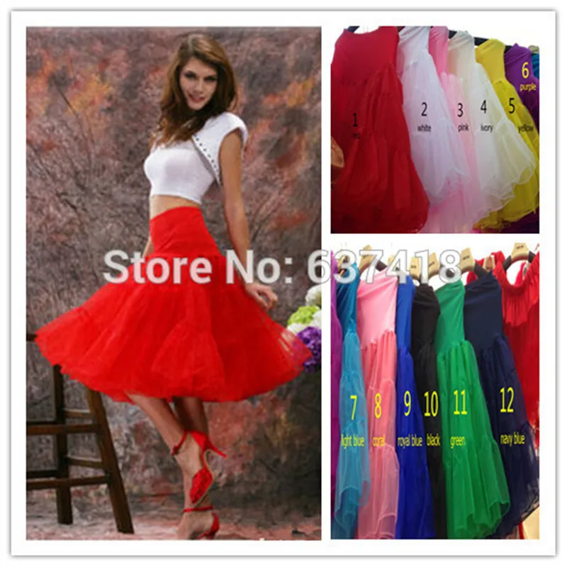 

Free Shipping Short Organza Petticoat Crinoline Vintage Wedding Bridal Petticoat for Wedding Dresses Underskirt Rockabilly Tutu