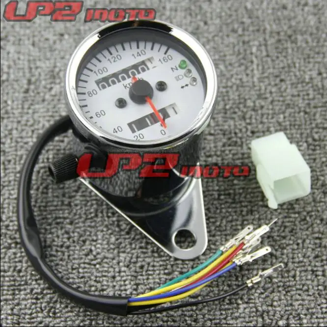 

Motorcycle Tachometer Shift Meter Fuel Gauge Meter with Digital LED Indicator Motorbike Instrument Suitable for Harley / Pedal *