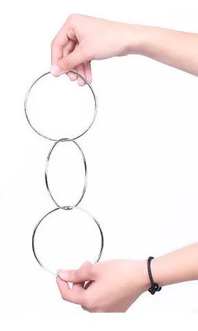 2021 New Hot Sell Children Educational Toy Linking Rings Props Gimmick Close Shot The Stage Toys Magic Show 2021