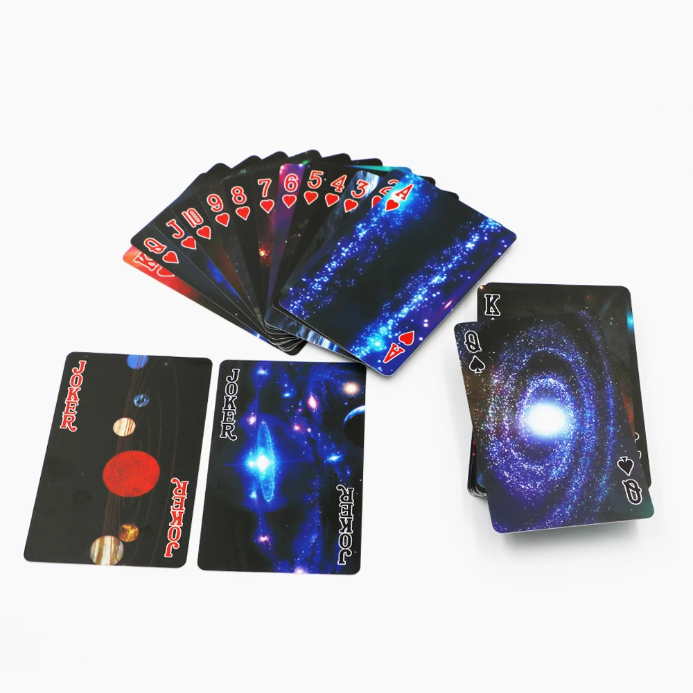 Звездный космический покер креативный карточный скраб ПВХ игральные карты