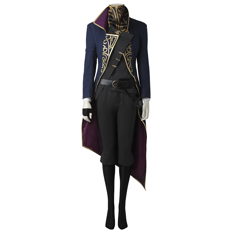 

Dishonored 2 Costume Emily Kaldwin Cosplay Full Set Hot Game Halloween Party Props Women Adult Carnival Clothes Custom Made