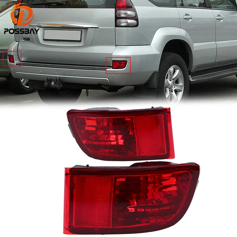 POSSBAY Rear Fog Light Bumper Reflector font b Lamp b font for Toyota Land Cruiser Prado