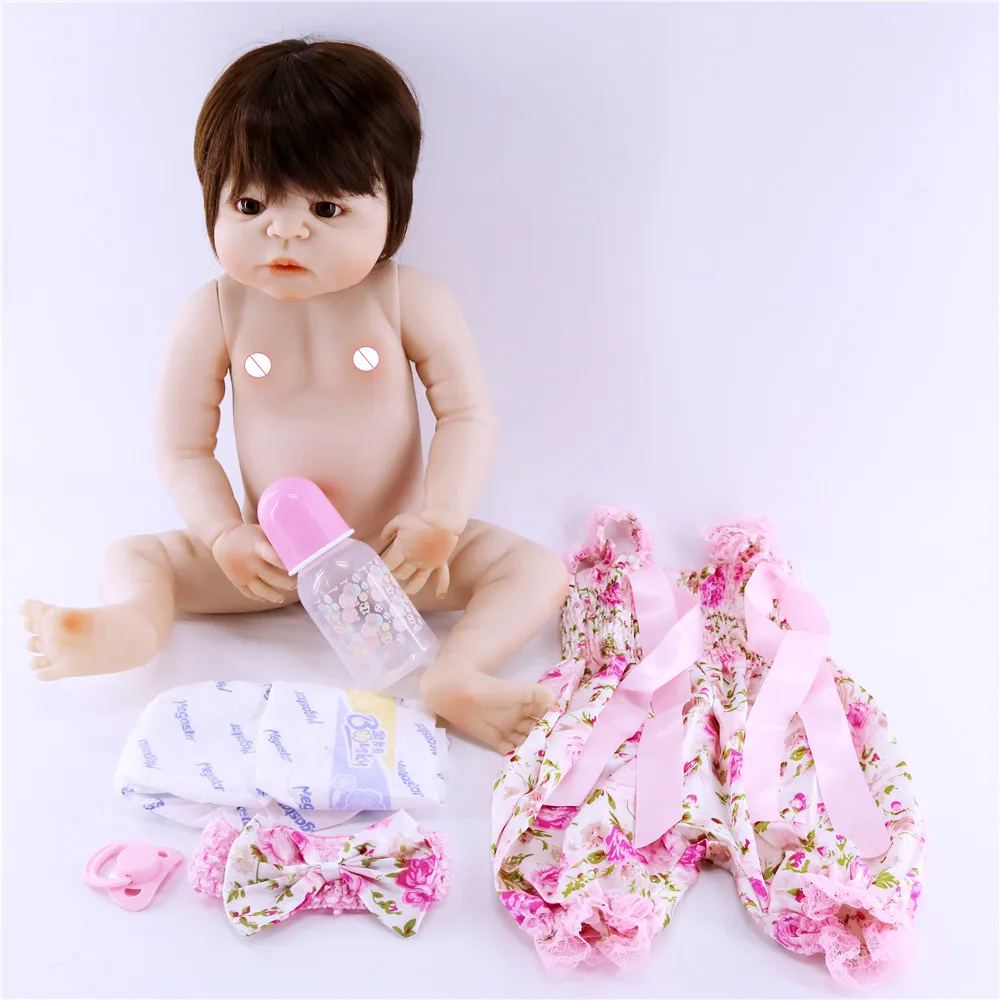 Npkколлекция бренд bebes reborn girl Кукла reborn 2" полностью силиконовый виниловый корпус детские игрушки для дома bebe подарок boneca reborn
