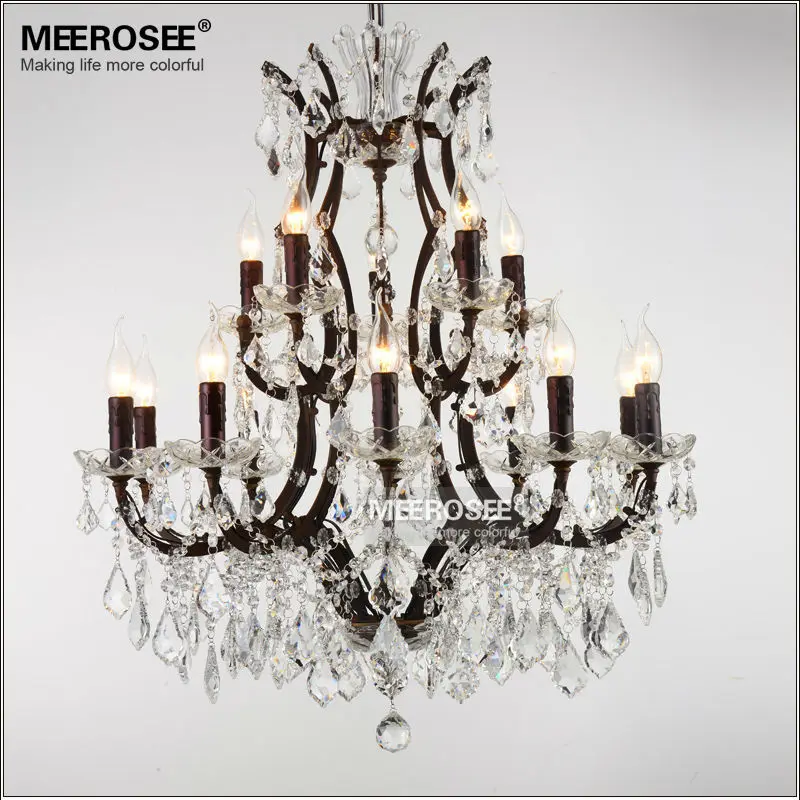 

Vintage Crystal Loft Chandelier Light Retro Rustic Hanging Ligts Fixture Suspension Drop Lamp for Home Decor Free Shipping