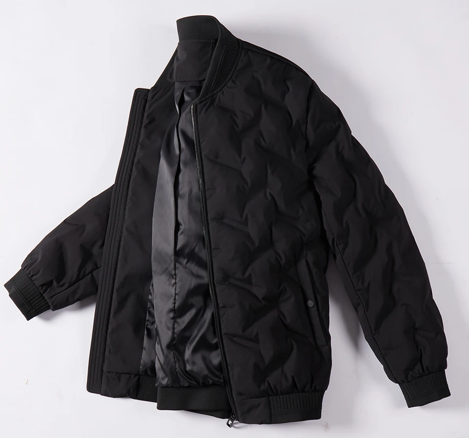 Enjeolon брендовая зимняя хлопковая стеганая куртка с круглым вырезом, Мужская Толстая парка, пальто, Мужская стеганая зимняя куртка, пальто 3XL MF0637