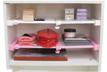 1PC Multifunctional Telescopic Layered Rack Kitchen Storage Shelf Wardrobe Holder Telescopic Scope Storage Rack OK 0570