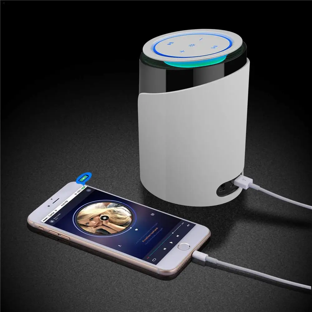 

S8 Multi-Function Colorful Night Light Mobile Phone Stand Bluetooth Speaker
