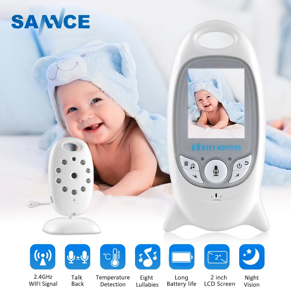 

SANNCE 2 inch Wireless Baby Monitor BeBe Baba Electronic Babysitter Radio Video Nanny Camera Night Vision Temperature Monitoring