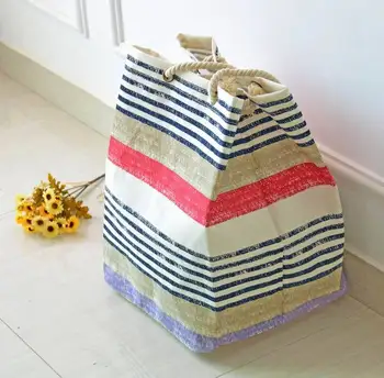 

Large Capacity Laundry Bag Waterproof Foldable Dirty Cloth Fabric Storage Basket Sundries Organizer Bag Large Shopping Bag