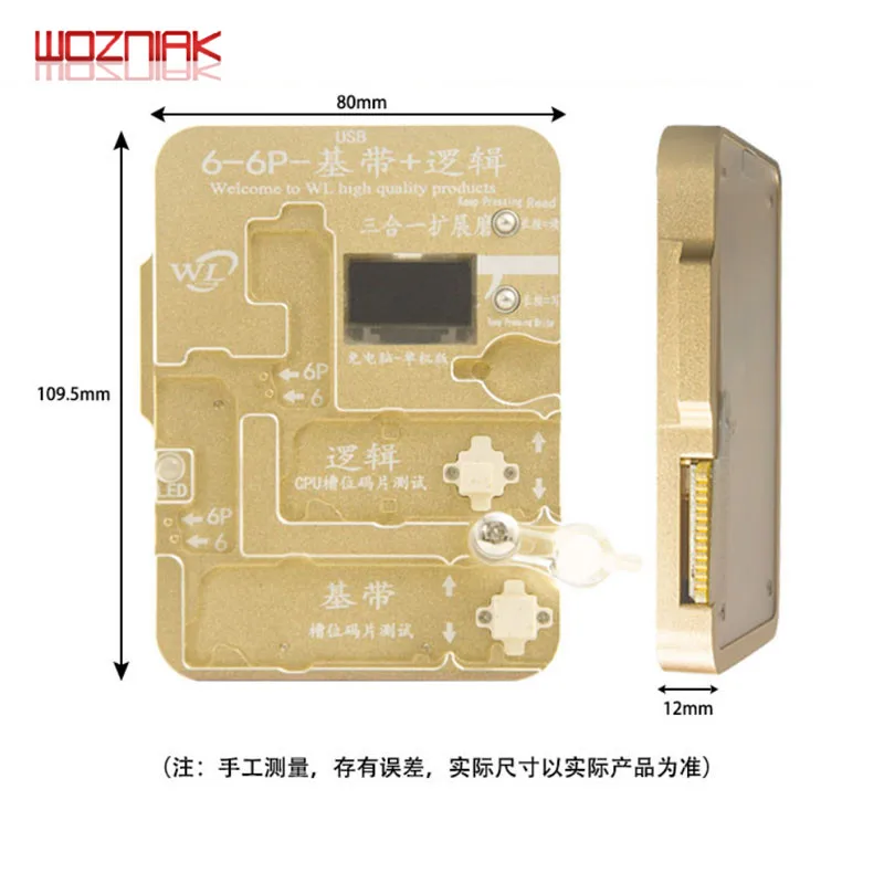 Возняк WL программист для Intel Qualcomm Baseband Logic EEPROM IC модуль чтения записи для iPhone 6 6P 6s 6s P 7P 8 X XR XS MAX - Цвет: 6G 6P