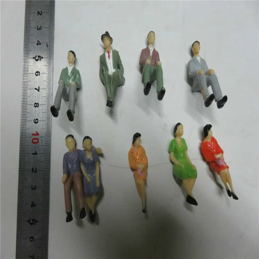 architecture z scale plastic miniature model figure set in making62