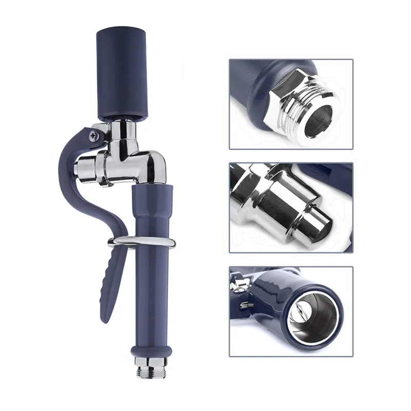 Kitchen Sink Faucet Pre-Rinse Spray Valve with Handle Grip High Pressured Sink Faucet Sprayer Head for Replacement Kit of Commercial Home Faucet (4)