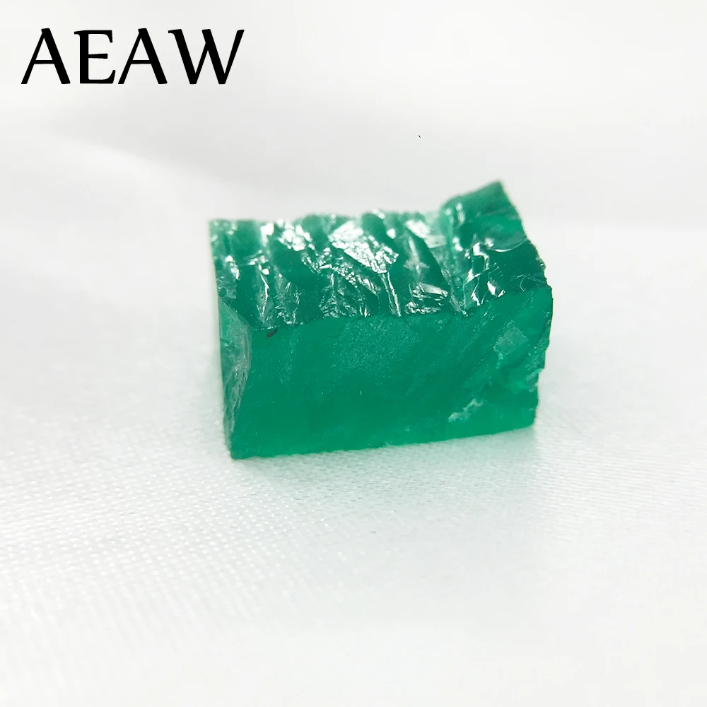 

AEAW RaW Lab Created Colombia Emerald "CCE" Loose Gemstone for Jewelry about 20ctw
