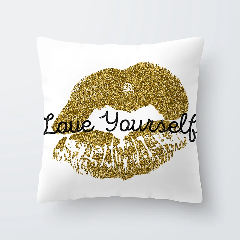 New Pillow Cases Leaf pattern Printed Pillow Case Cover Square 45cm*45cm Polyester Pillowcase Home Decorative zara*women 1pcs