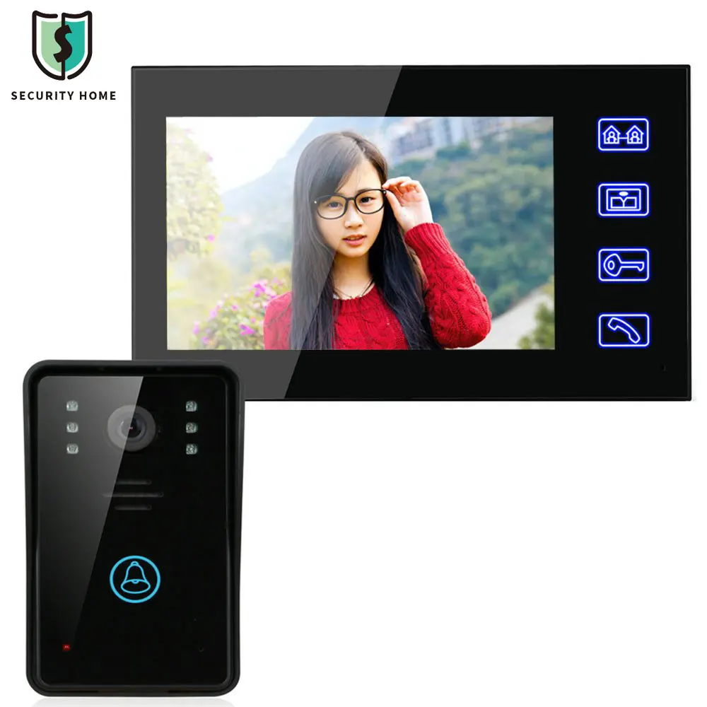 

Fimei 7'' Door Phone Video Intercom Doorbell Touch Button Remote Night Vision Home Security Doorbell Monitor Camera SY816A11