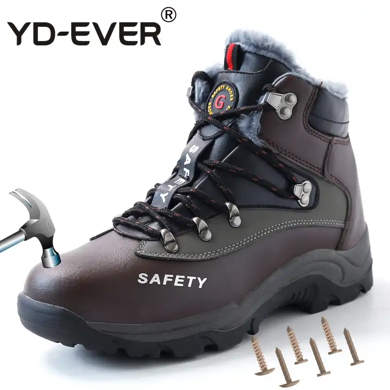 warm safety boots