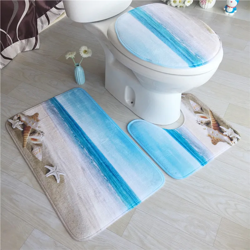 Billige 3 teil satz Hause Nicht slip Matte Fleece Boden Memory Foam Teppich Bad Matten Set Bad Wc Sitz Abdeckung Sockel teppich Wc Matte