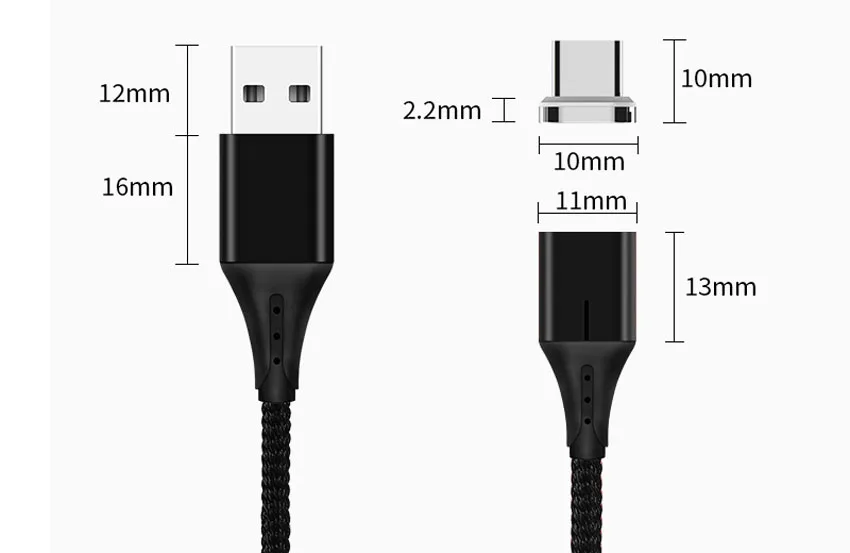 5A светодиодный магнитный USB супер быстрый зарядный кабель type C Micro USB кабель для huawei P9 P10 P20 samsung Xiaomi Redmi note 8 шнур для передачи данных