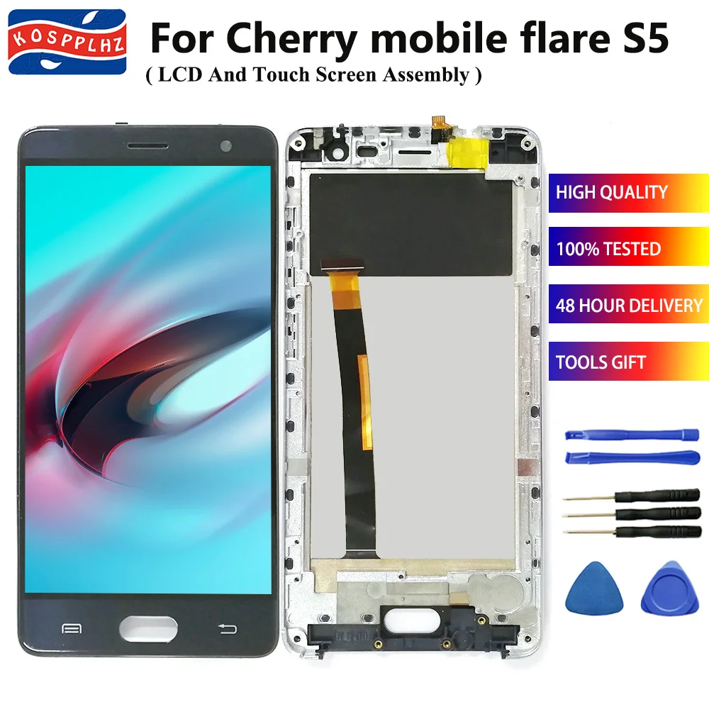 5 &quotдля Cherry mobile flare S5 plus ЖК-дисплей кодирующий преобразователь сенсорного экрана
