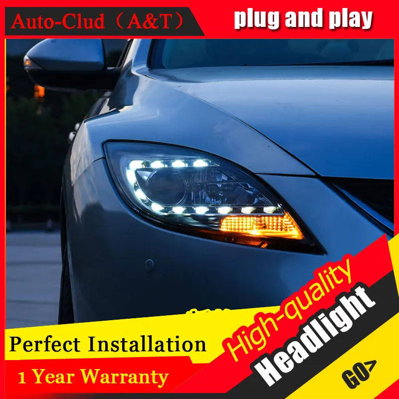Auto Clud Car Styling For Mazda 6 led headlights For Mazda 6 head lamp