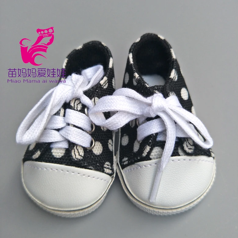 WHITE Rainbow Vinyl DOLL SNEAKERS Tennis SHOES fits 18/" AMERICAN GIRL DOLL