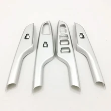 ABS Para Hyundai Kona Encino 2018 2019 Estilo Do Carro Porta Painel De Controle Interruptor de Elevador de vidro de Janela Capa Guarnição Auto Acessórios